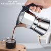 Octagonal Design Stovetop Coffee Maker 3/6 Cups Capacity Italian Coffee Maker  For Camping