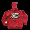 Gothic Retro Dark Y2K Skull Letter Zipper Sweater for Men and Women of the Same Style