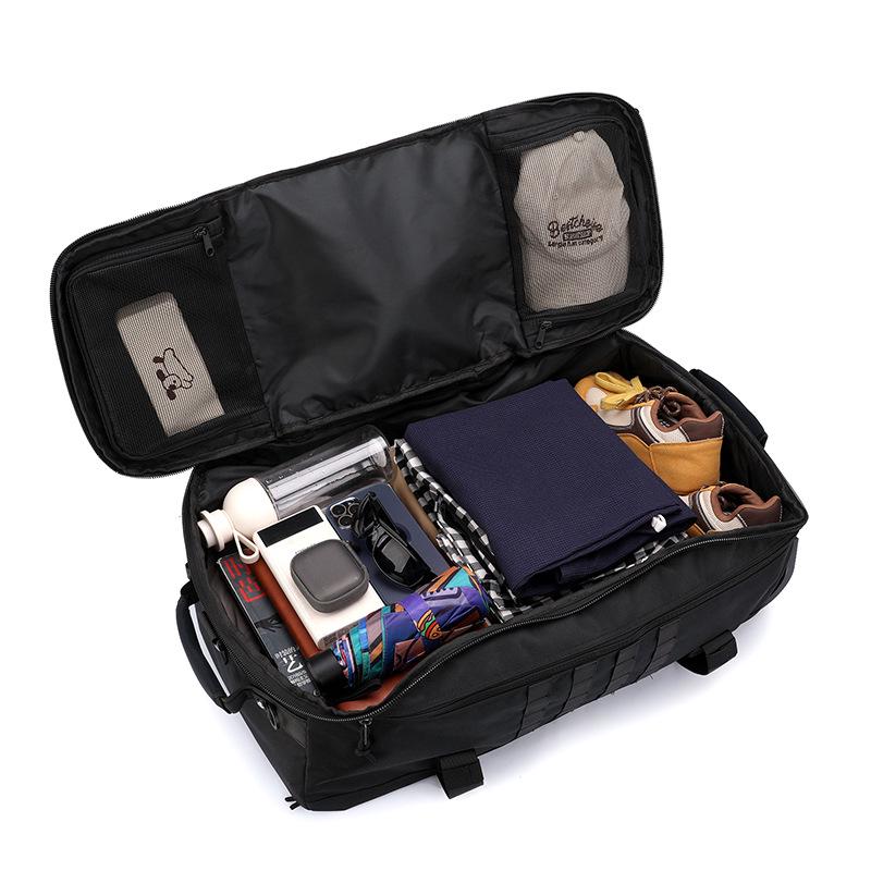 Foldable Cross-Border Wheeled Backpack: Multifunctional Travel & Sports Bag for Men and Women