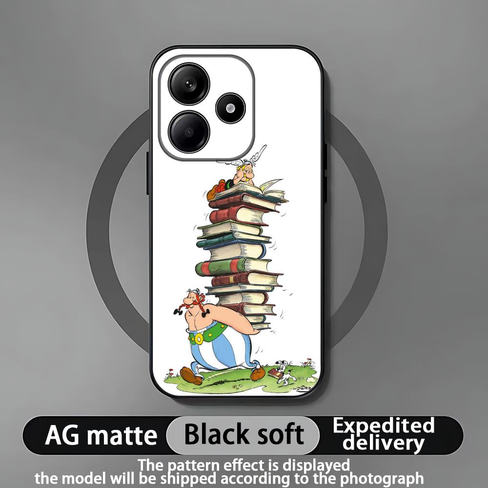A-Asterix Phone Case For Xiaomi Redmi Note 14 13 12 11 Pro Plus S 5G 4G Soft Black Phone Cover