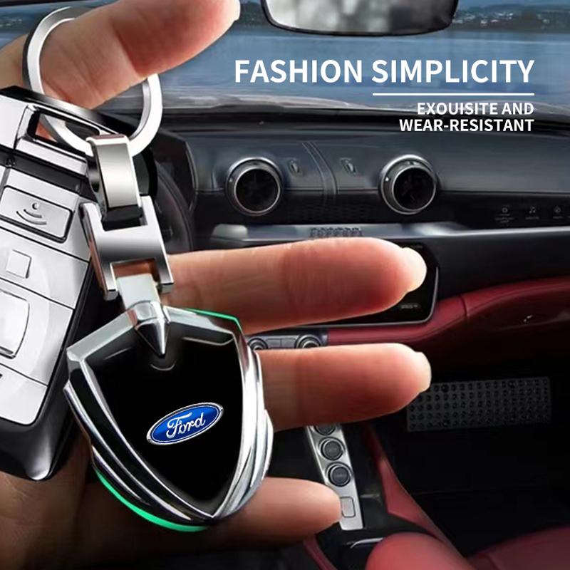 1Pcs 3D Metal Key Rings Car Emblems Keychain For Ford Focus 2 3 4 Mondeo MK1 MK2 MK4 MK3 Fiesta ST Line Kugo Transit Escape Fusion Explorer