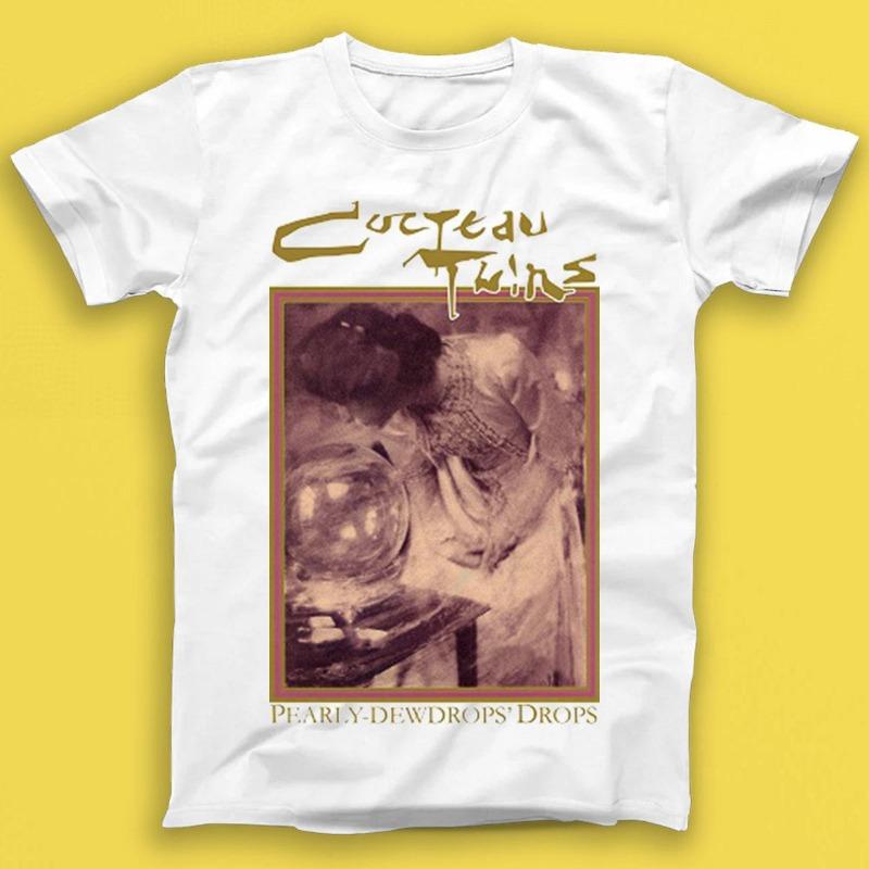 Cocteau Twins Pearly Dewdrops Drops Punk Rock Music Gift Tee Tshirt Summer Cotton Loose and Breathable Unisex Tshirt S