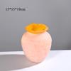 Cream Style Glass Vase Fenton Vintage Luxury Crystal Art Flower Decor for Living Room