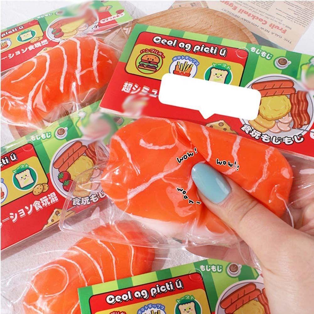 Salmon Simulated Fruit Squeeze Toys Sensory Toy Cartoon Fidget Toy Pinch Decompression Toy  Kid