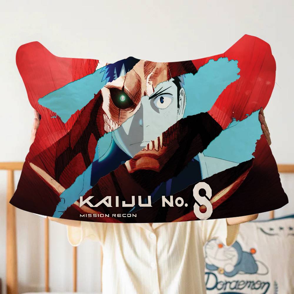 Animation K-Kaiju No.8 Quick-Drying Polyester Pillowcase, Non-Slip, With a Secure Design New Style Anti-Scalp Oil Tie.