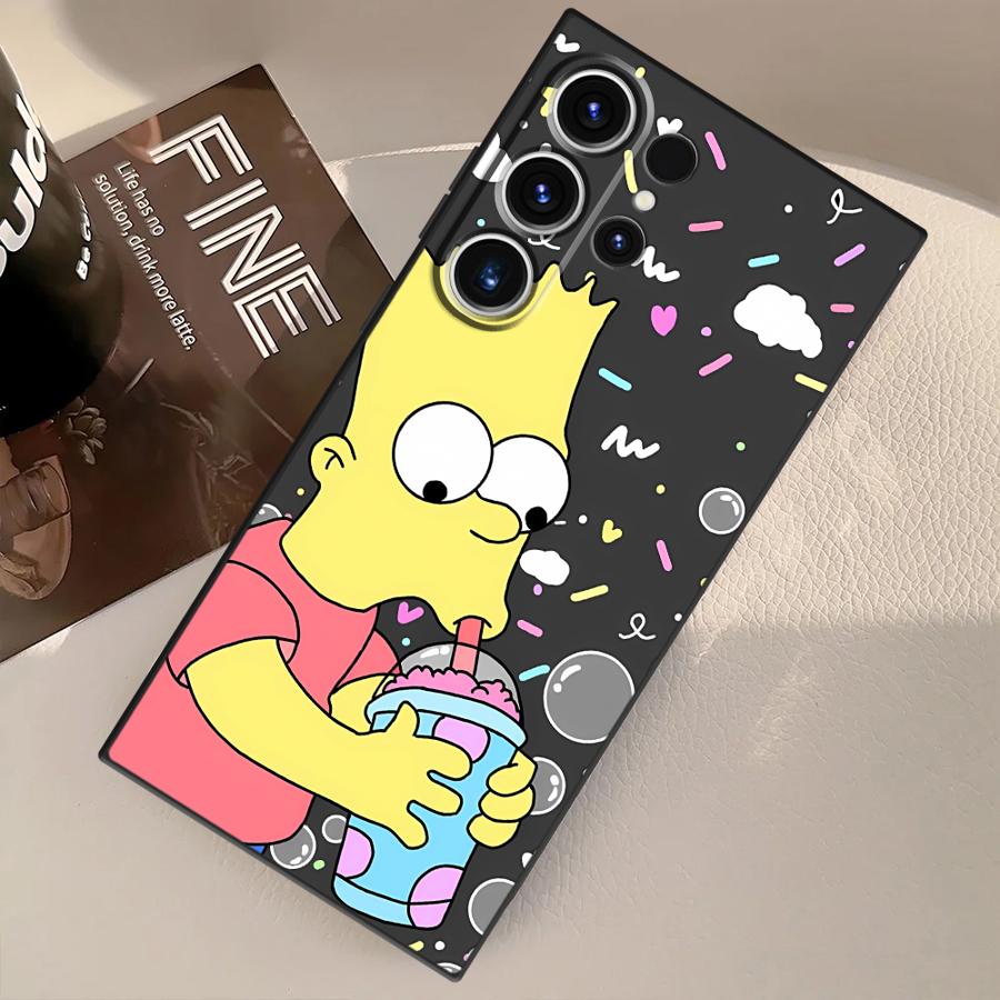 Fun S-simpsons Funda Phone Cover Case for Samsung Galaxy S22 S24 Plus S25 Ultra S20 S9 S23 FE S21