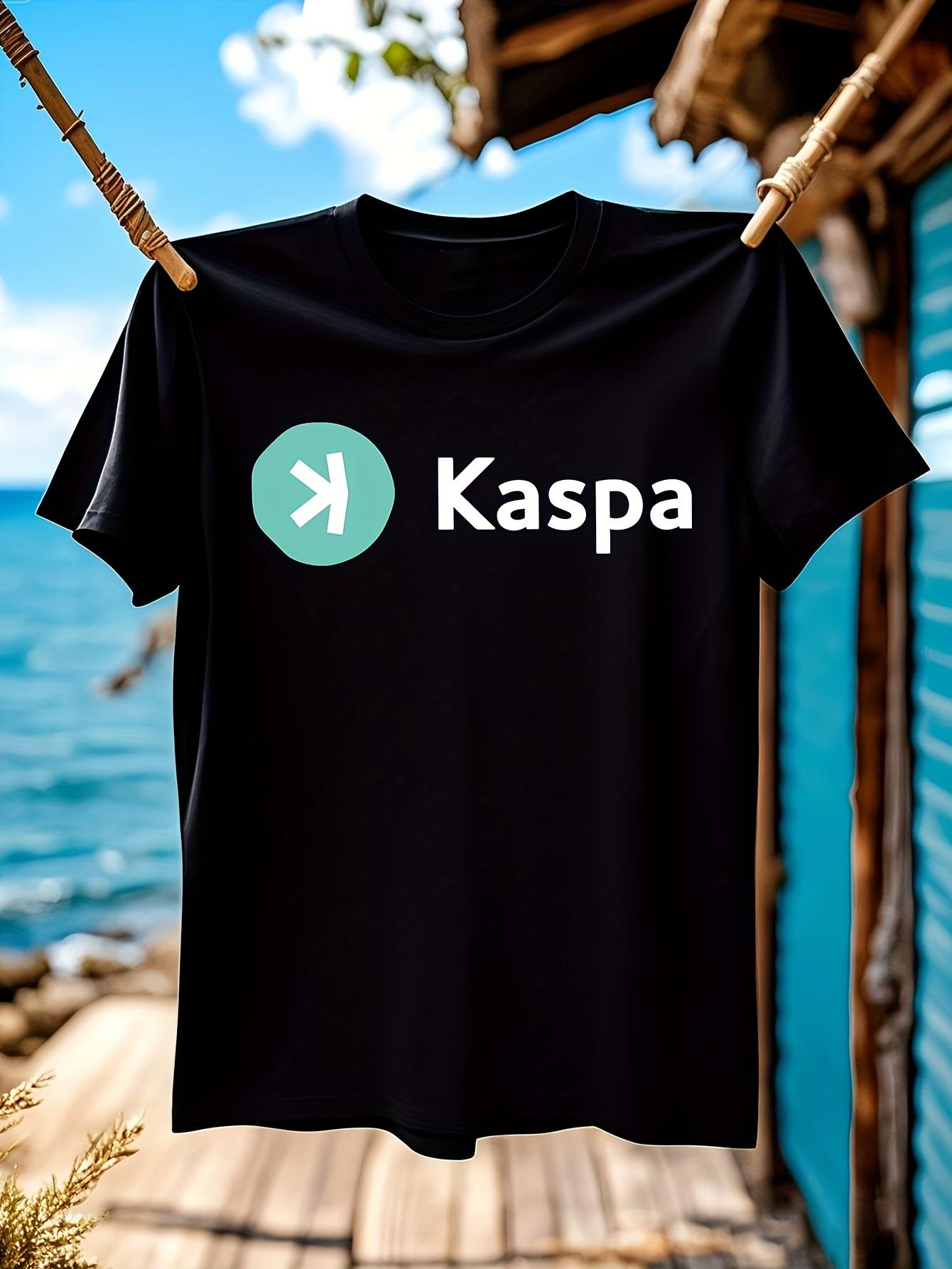 Kaspa Crypto Blockchain Tshirt Heavyweight 100% Cotton Te... M
