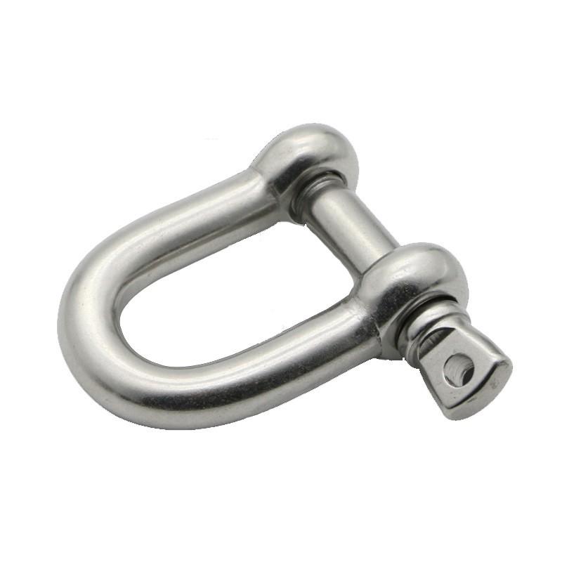 Stainless Steel Shackles with Threaded Pin for Boat and Marine Rigging 5mm 10mm M5 (D type)