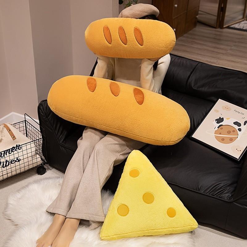 Baguette Simulation Cute Cheese Plush Toy Girls Children Sleep With Gift Dolls