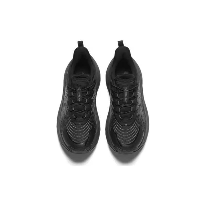 Anta Transverse Cushioning, Wear Resistant Low Top Running Shoes Men's Black Sneakers 112345586-1