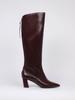 Blanc Sur Blanc Margo Long Boots Burgundy