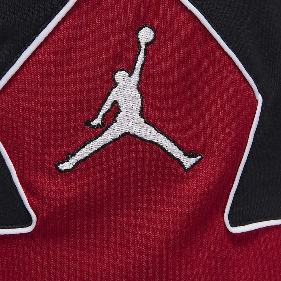 Jordan Colorblock High-Waisted Drawstring Shorts Women Bottoms Red Black DZ3353-010