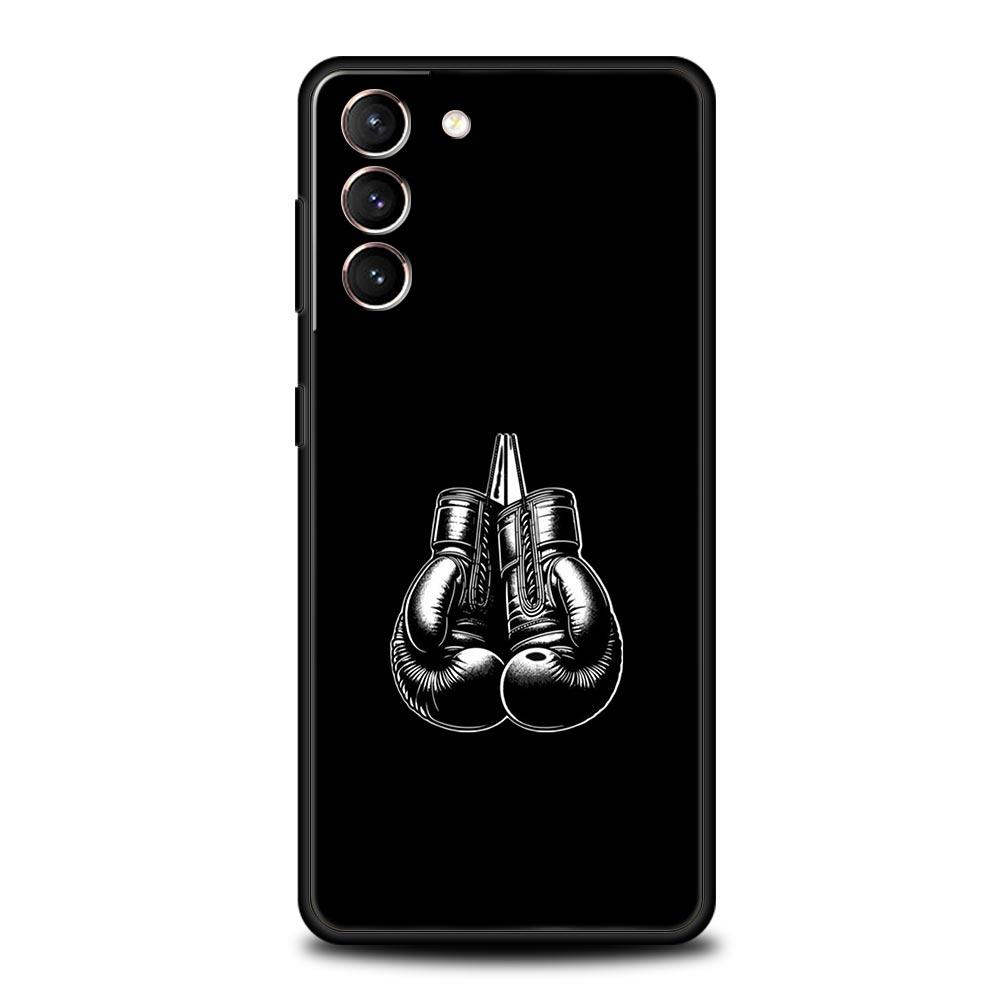 Phone Case For Samsung Galaxy S25 Edge S24 S23 S22 S21 Ultra S20 FE 5G S10 S10E S9 Plus Soft TPU Cover Boxing Champion Themed