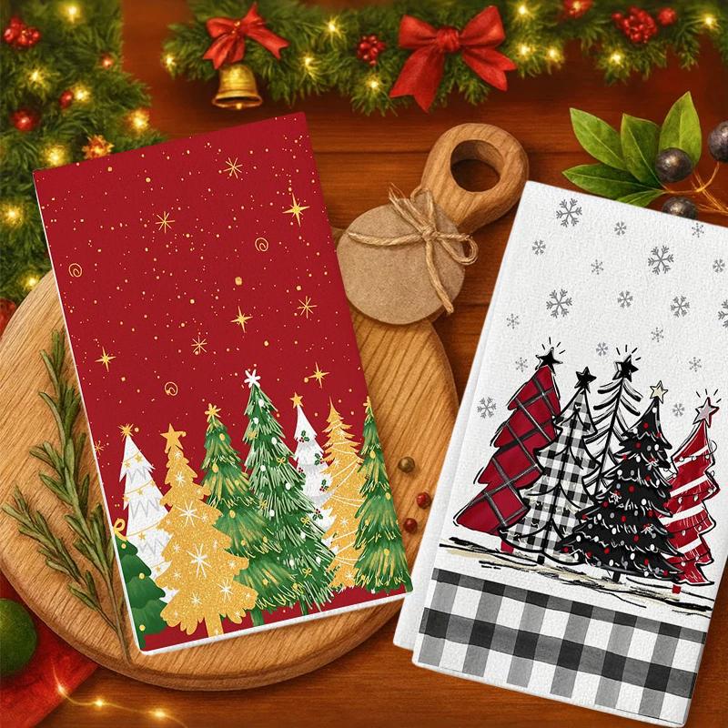 Christmas Decorations Christmas Gifts Ultra-fine Fiber Handkerchiefs Hand Towels Highly Absorbent Towels Practical 40*60cm