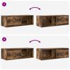 TV Cabinet Smoked Oak 80 x 31 x 25.5 cm Particleboard