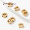 18K Gold Plated Beads For Jewelry Making,Loose Spacer Beads For Bracelets Accessories,,Bead Separators DIY Necklace Findings