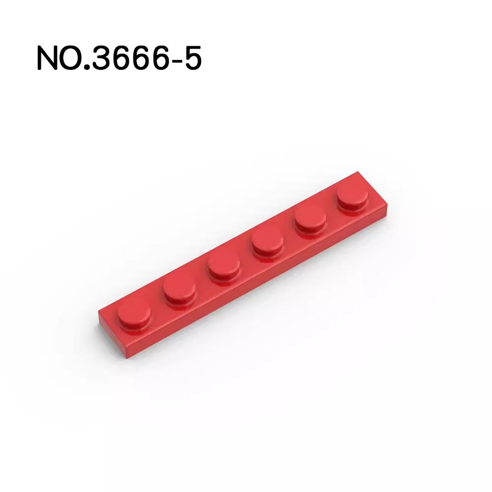 20Pcs MOC Parts 3666 Plate 1 X 6 Compatible Bricks DIY Assmble Building Blocks Particle Kid Puzzle Assmble Toy Gift