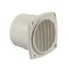 Air Outlet Boat Vent Louvered Grille Hose Vent with Mounting Screws Universal Marine Replacement Air Hose Thru Vent