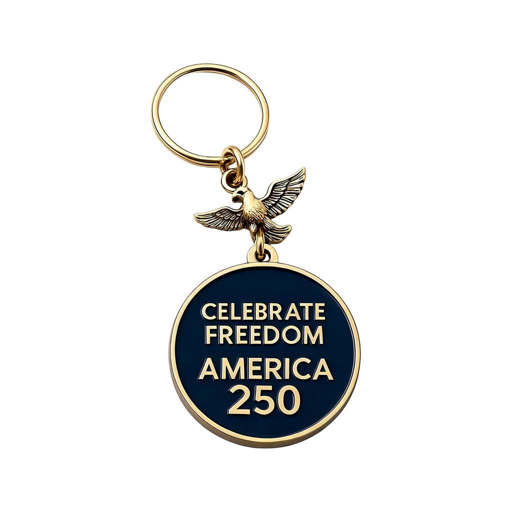 2D Acrylic Keychain For The 250th Anniversary Of The United States