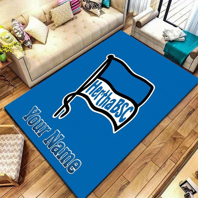Hertha BSC Custom Name Carpet Rug for Living Room Bedroom Home Sofa Decoration,Kids Play Non-slip Floor Mat