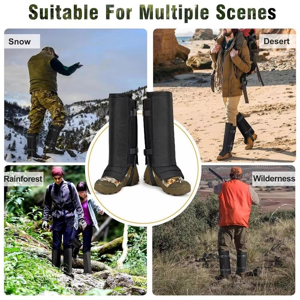Adjustable Snake Proof Leg Guards Waterproof Breathable Anti Snake Bite Gaiters Chaps For Hiking Camping Outdoor Protection
