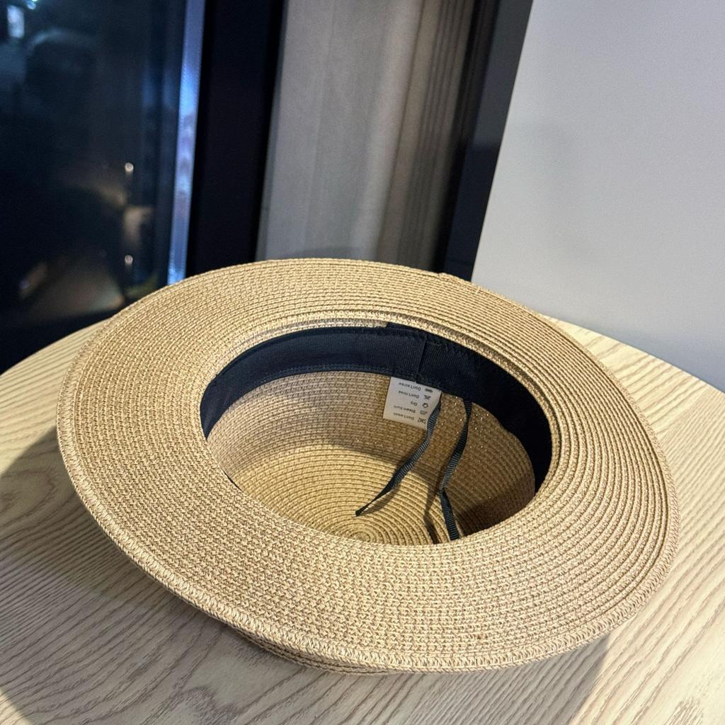 Spring and Summer Sunscreen Elegant French Polka Dot Vacation Top Hat Women Travel Beach Hat Fashion Flat Top Straw Hat