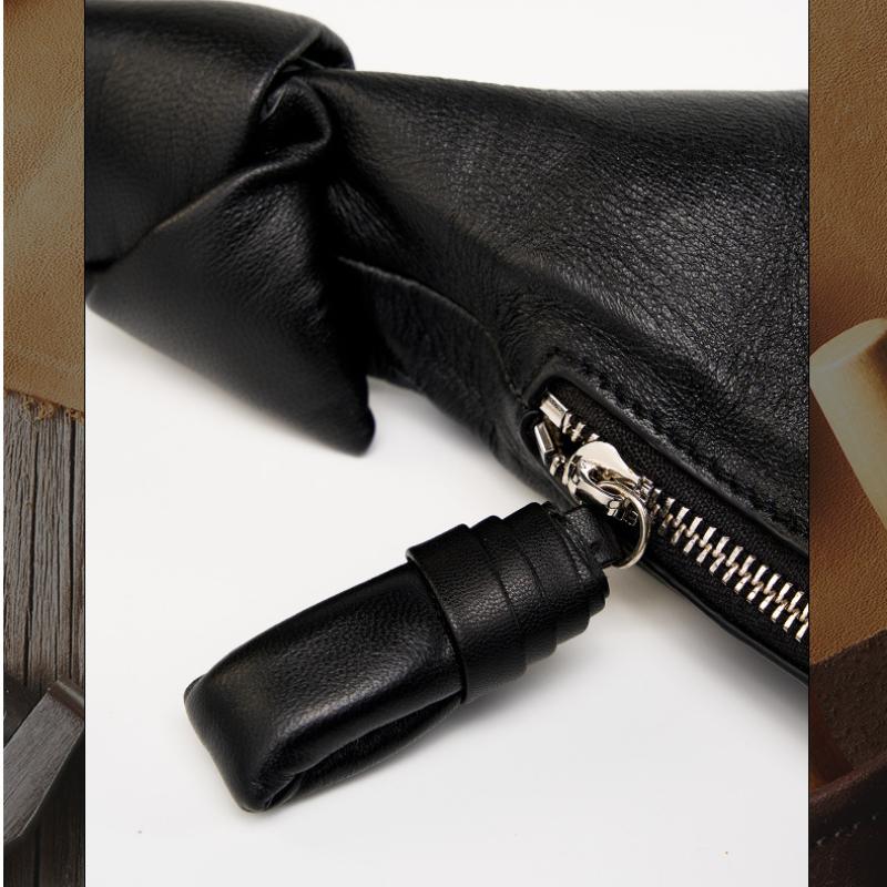 Niche First Layer Lambskin Croissant Bag Diagonal Span Lazy Feeling Croissant Bag Genuine Leather Single Shoulder Diagonal Span Dumpling Bag Female