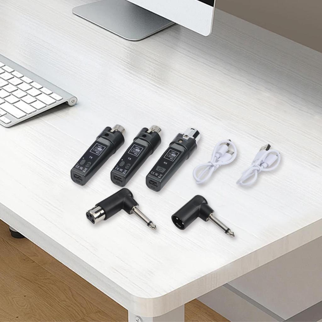 1 Set 2.4G Wireless Microphone System Wireless XLR Transmitter Receiver For Musicians & Mixers Microphones