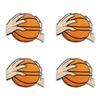 10pcs Wholesale Sports Theme Embroidered Patches On Clothes Jackets Cartoon Basketball Decoration Iron On Patches For Clothing 