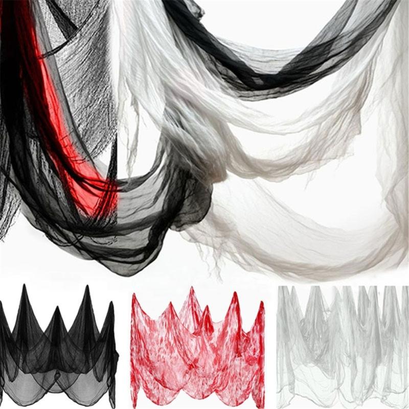 Halloween Decoration Coarse Gauze Fabric For Scary Party Home Office Classroom Horror Atmospheres Setups