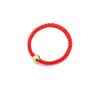 Douyin Style Black Rope Gold Bead Ring for Women & Couples - Xiaohongshu Red Rope Friendship Ring