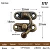 Mini Wooden Box Toggle Latch Lock for Handbag Hardware Accessories