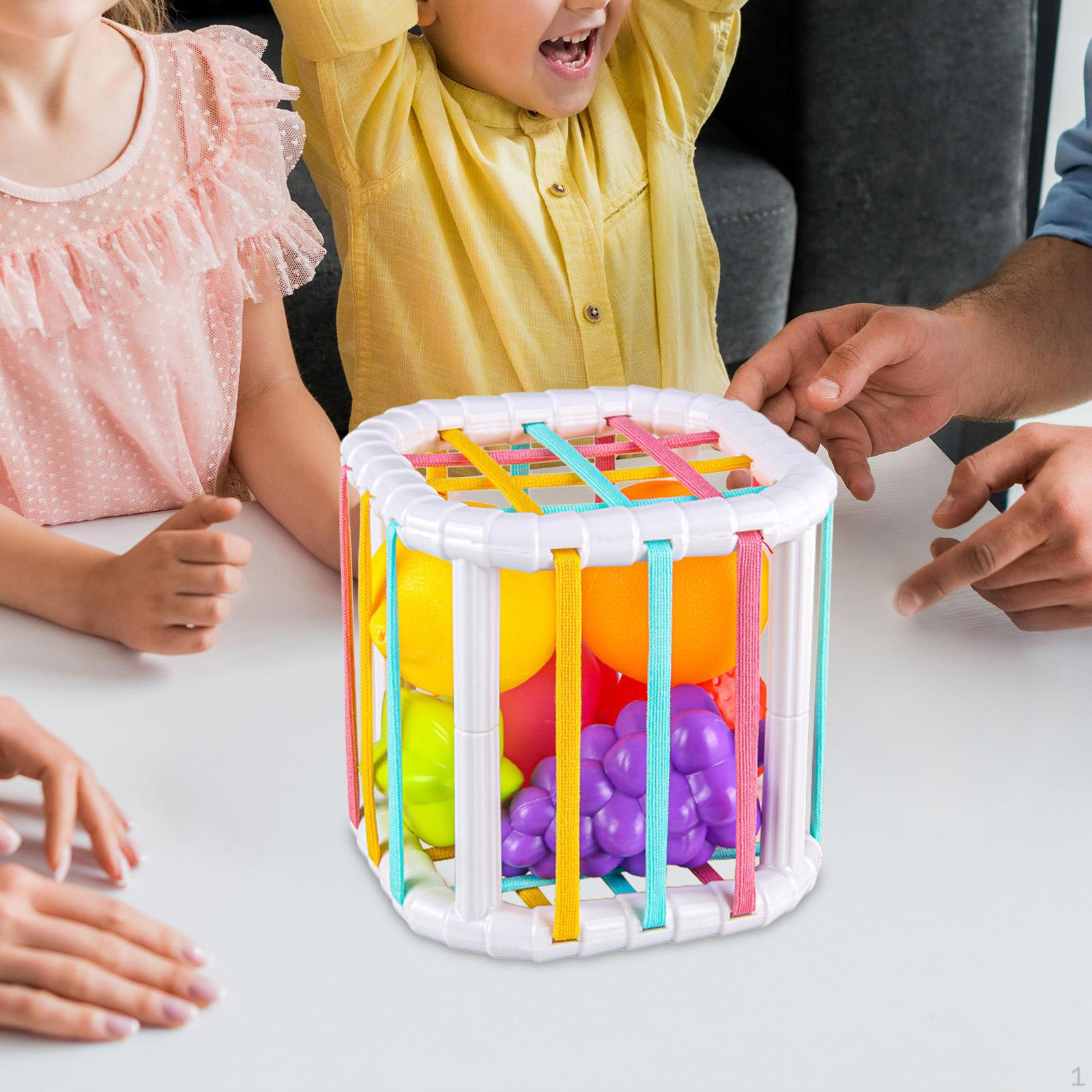 

Детская игрушка-сортер по форме, сенсорная корзина, развивающие игрушки Монтессори, распознавание цветов, дошкольное образование