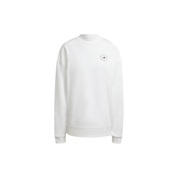 (WMNS) adidas Round Neck Pullover Solid Color Long Sleeves Hoodie White Women s H59978 S
