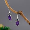 Elegant Purple Crystal Women's Earrings Wedding Engagement Wedding Earrings Jewelry Birthday Party Anniversary Gifts