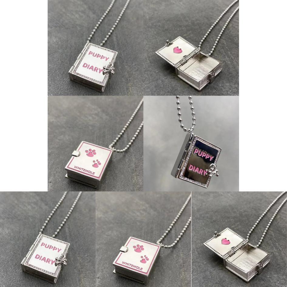 Dog Cartoon Charm Necklace With Zirconium Accents For Women And Men