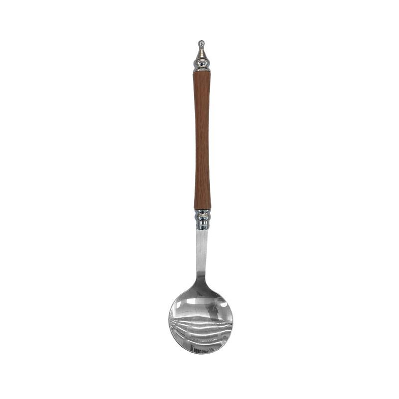 Stainless Steel Luxury French Retro Soup Spoon - Multi-Purpose for Western Dishes, Pasta, Dessert, or Rice.