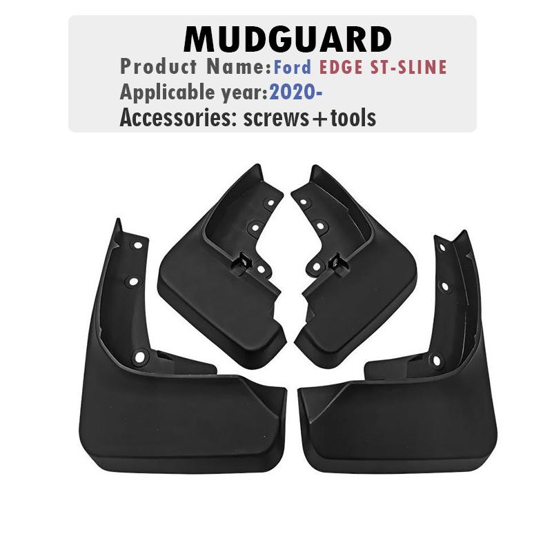 2024 FOR Ford EDGE Mudguard Fender Mud Flaps Guards Splash Mudflaps Car Accessories Front Rear 4pcs EDGE ST SLINE