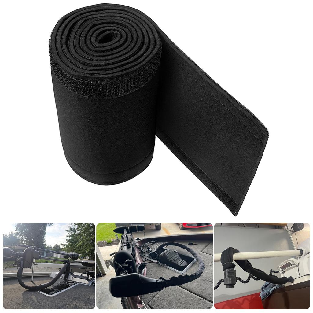 Practical Neoprene Trolling Motor Cable Sleeve 60Inch for Wire Managements and Protective in Marine Environment