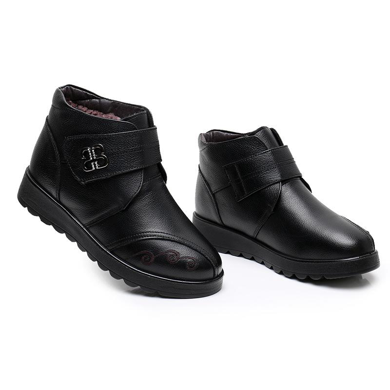 

New Autumn and Winter Women s Ankle Boots with Soft Soles, Lightweight and Thickened Cotton Shoes 41 чорний