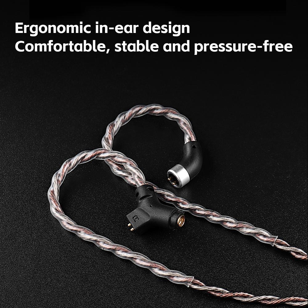 TRN Fire Kobber og Sølv Blandet Linjematerialer av Headsettets Oppgraderingskabel Kan Settes Inn i Mikrofon Spillkabler