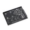 M.2 NGFF MSATA SSD Enclosure 6Gbps M.2 NGFF KEY B MSATA SSD Hard Drive to Serial ATA3.0 Converter Adapter for Win 7 8