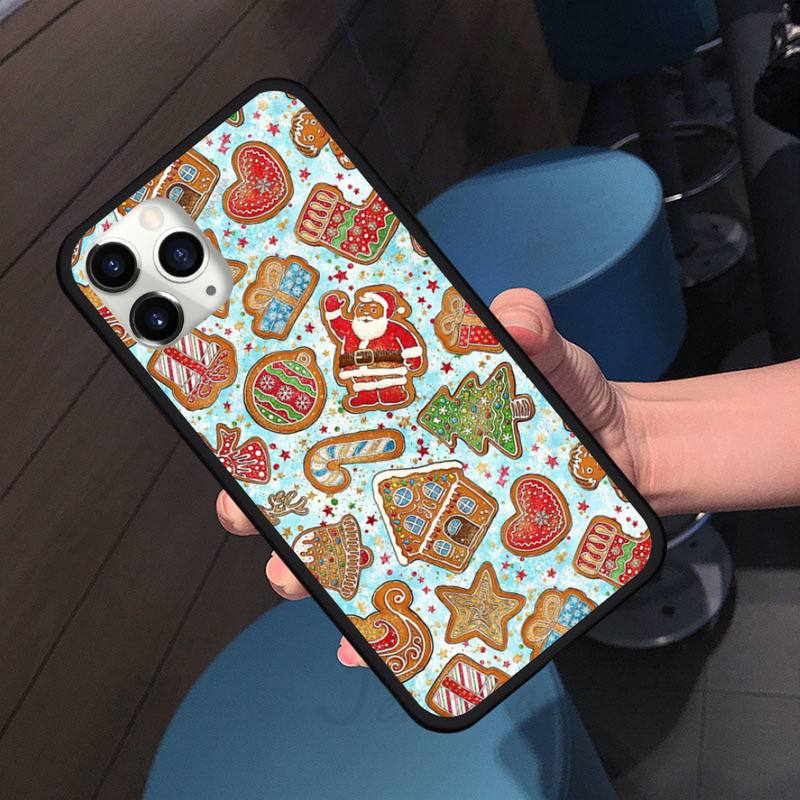 Happy New Year Christmas Gift Cute Phone Case for iPhone 11 12 Pro XS MAX 8 7 6 6S Plus X 5S SE 2020 XR