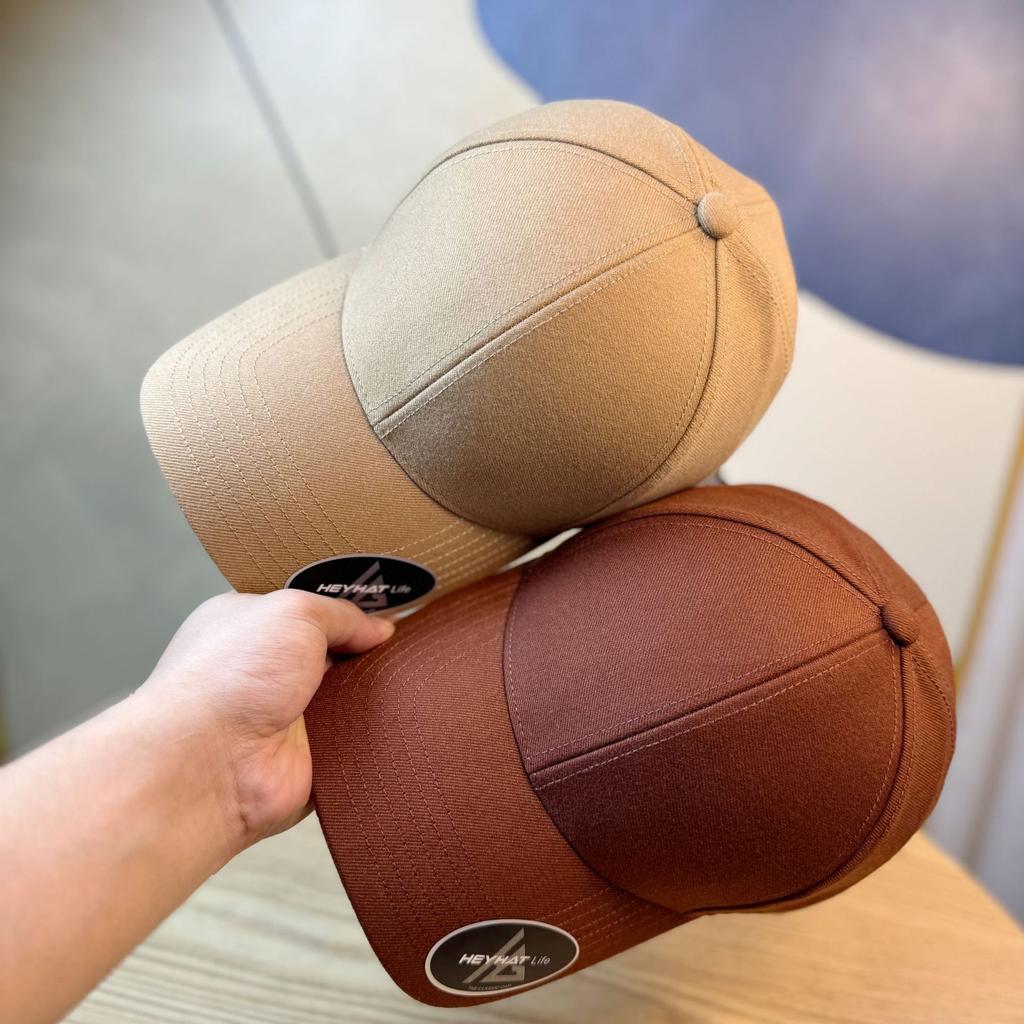 Peaked Cap Men's Large Brim Spring and Autumn Woolen Hat Large Head Circumference Soft Top Widened Brim Baseball Cap Women's Extended Brim