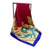 New 90cm Square Scarf Women Satin Hijab Shawl Female Foulard Vintage Design  Summer Bandana Head Scarves Square Wraps