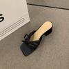Mit Absatzschuhen für Damen Offene Zehen Sommer Damen Hausschuhe Sale Neuer Stil Top Designs Sandalen Hochwertiges Schuhwerk 39 Vip Pantoletten