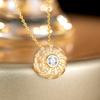 S925 Sterling Silver Natural Stone Pendant Necklace Elegant Women Jewelry