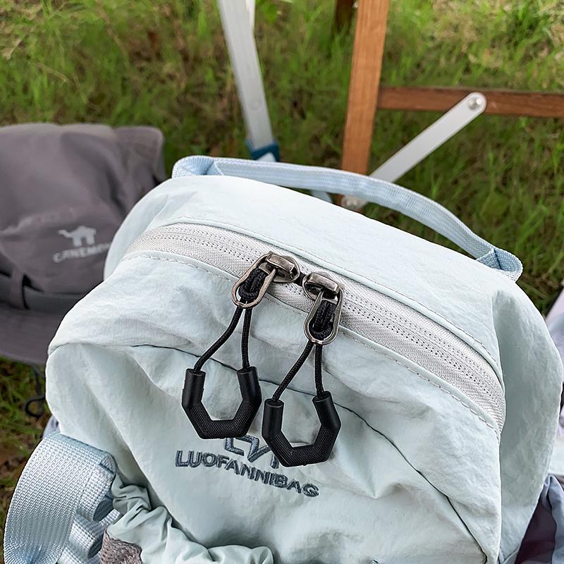 Contrast Color Backpack Student Travel Lightweight Backpack Large Capacity Backpack