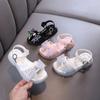 Summer Ladylike Cartoon Girl Princess Baby Student Small/medium/large Children's Rhinestone Dance Performance Leather Sandals/flat Shoes