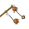 French Fairy Tale AB Style Wind Chime Tassel Earrings Personalized Cat Love Pendant Sweet Vintage High-end Feel